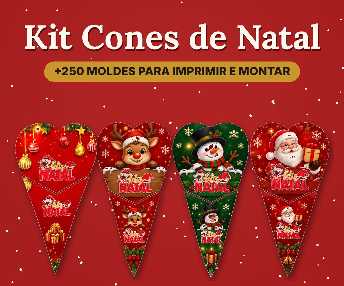 Capa do Kit Cones de Natal